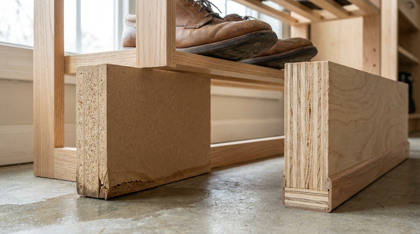 MDF vs plywood for shoerack: what to pick (India)