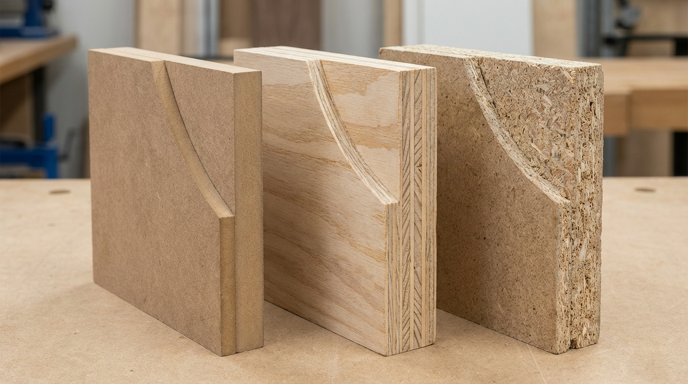 MDF vs Plywood vs Particle Board: Differences & Uses